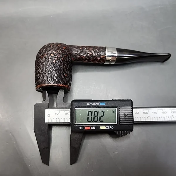 Peterson Donegal Rocky Zippo 106 Rusticated Straight Billiard Estate Briar Pipe - Image 10