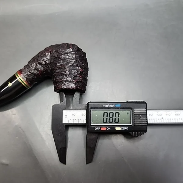Peterson's Emerald XL90 Rusticated Bent Billiard Estate Briar Pipe [SOLD OUT] - Image 10
