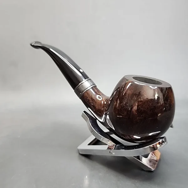 Vauen De Luxe Smooth Bent Apple Estate Briar Pipe, Unsmoked, 9mm - Image 10