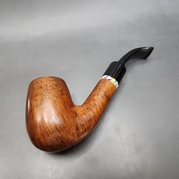 Gigi Giant 712 Smooth Bent Billiard Estate Briar Pipe, Unsmoked, 9mm [SOLD OUT] - Image 10