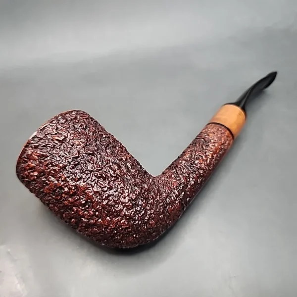 Ser Jacopo R1 Rusticated Bent Dublin Estate Briar Pipe - Image 10