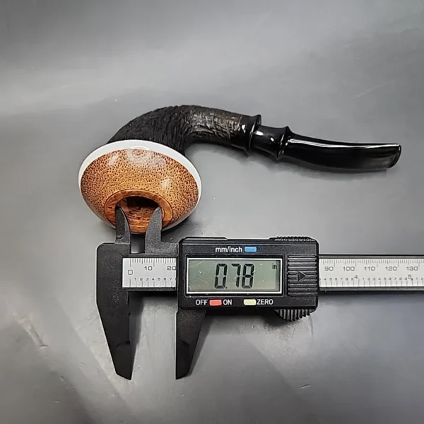 Karim Rusticated Sitter Briar Calabash with Borneo Palm, New [SOLD OUT] - Image 10