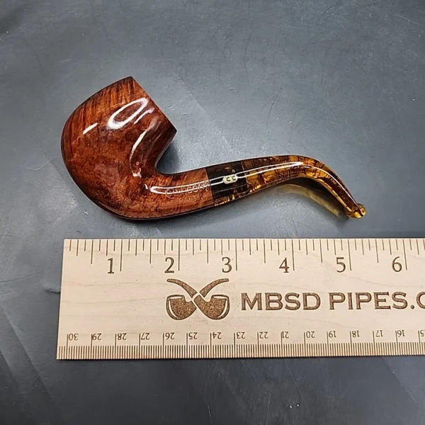 Chacom Baltik 214, Smooth Bent Estate Briar Pipe, Unsmoked [SOLD OUT] - Image 10