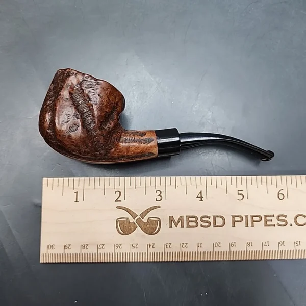 Custombilt Lookalike Rusticated Bent Pot Estate Briar Pipe - Image 10
