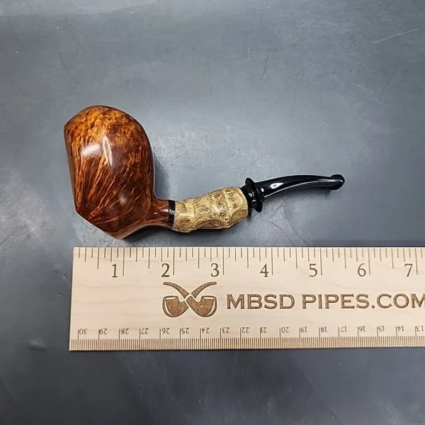 Bennie Joe Pipes Smooth Ballerina Handmade Briar Pipe, New [SOLD OUT] - Image 11