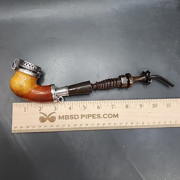 Antique Silver Mounted Block Meerschaum Kalmasch Pipe [SOLD OUT] - Image 11