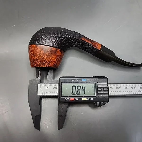 Bari Wiking Handmade Partially Sandblasted Bent Estate Briar Pipe, Unsmoked [SOLD OUT] - Image 11