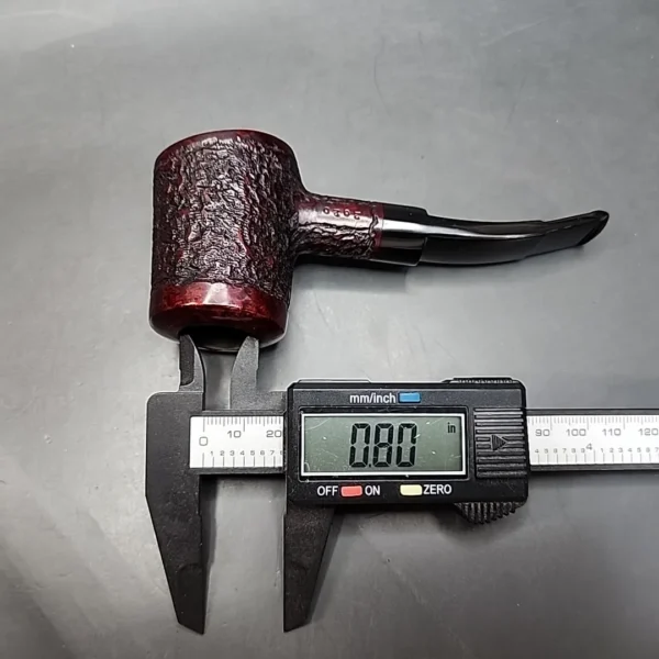 Julius Vesz Hand Cut Grade Rusticated Poker Estate Briar Pipe - Image 11