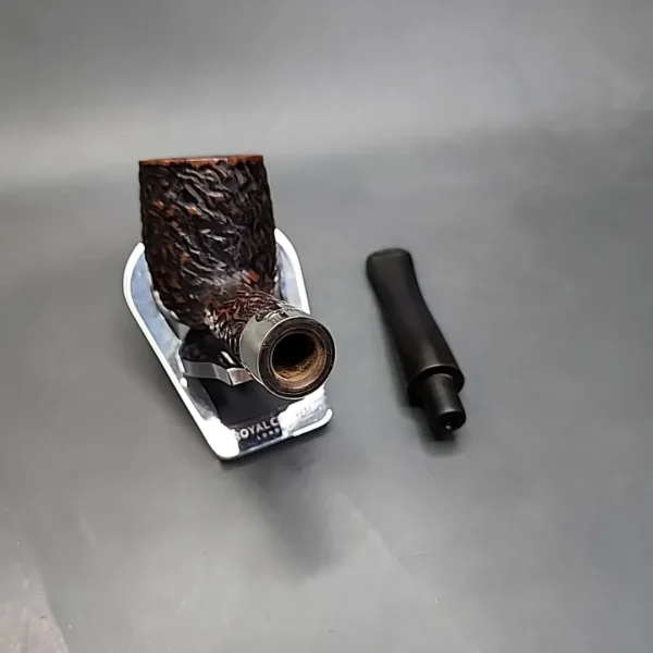 Peterson Donegal Rocky Zippo 106 Rusticated Straight Billiard Estate Briar Pipe - Image 11