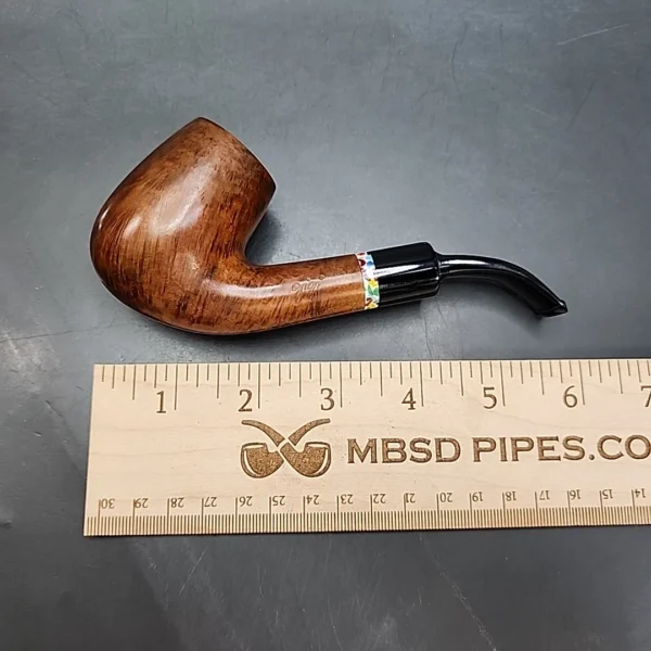 Gigi Giant 712 Smooth Bent Billiard Estate Briar Pipe, Unsmoked, 9mm [SOLD OUT] - Image 11