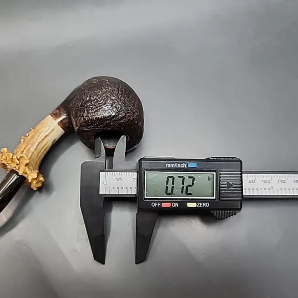 La Biota Sandblasted Bent Apple Handmade Briar Pipe, New - Image 11