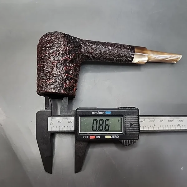 Caminetto Business 109 KS Rusticated Straight Brandy Estate Briar Pipe [SOLD OUT] - Image 11