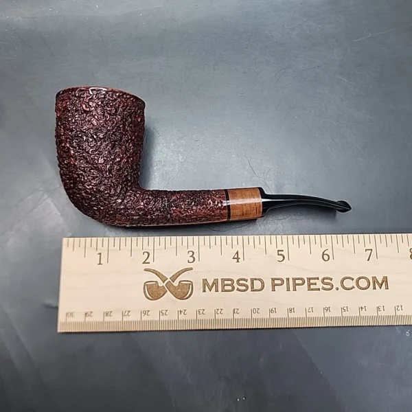 Ser Jacopo R1 Rusticated Bent Dublin Estate Briar Pipe - Image 11