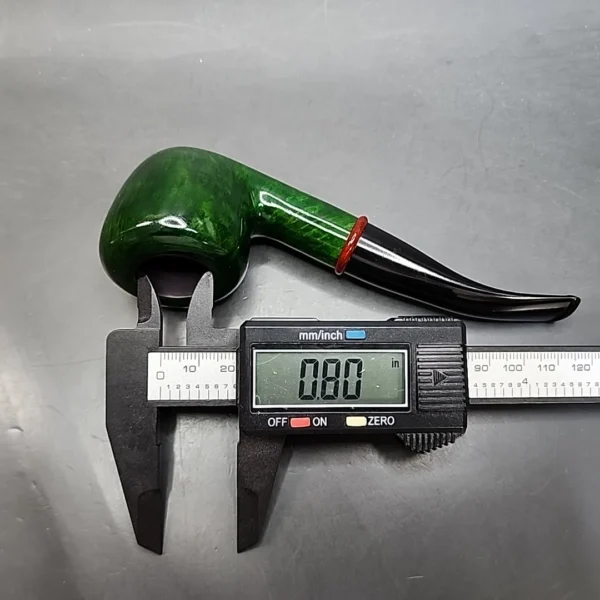 Chacom Green Trekking Smooth Bent Acorn Estate Briar Pipe, Unsmoked [SOLD OUT] - Image 11