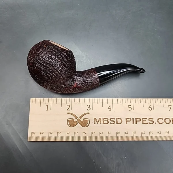 Ryan Alden Ace Sandblasted Bent Author Estate Briar Pipe [SOLD OUT] - Image 11
