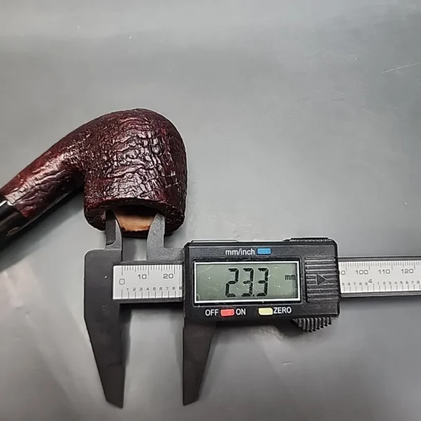 Savinelli Antica 622 KS, Sandblasted Bent Pot Estate Briar Pipe [SOLD OUT] - Image 11
