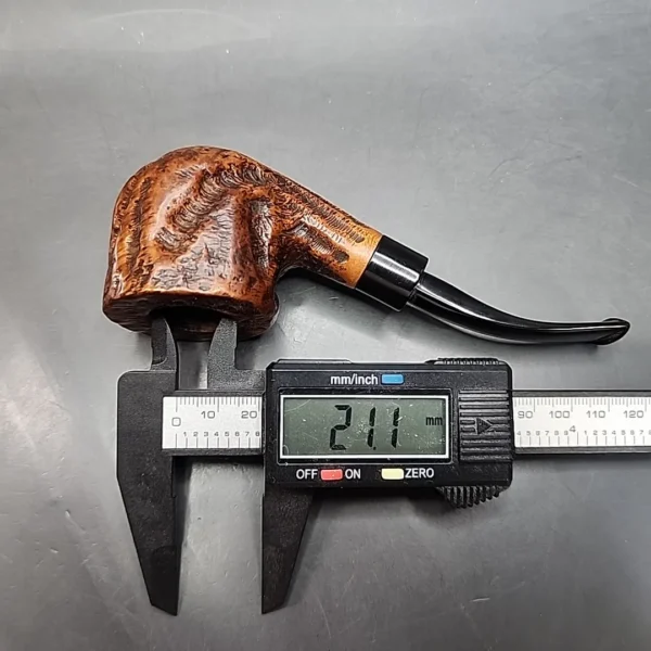 Custombilt Lookalike Rusticated Bent Pot Estate Briar Pipe - Image 11
