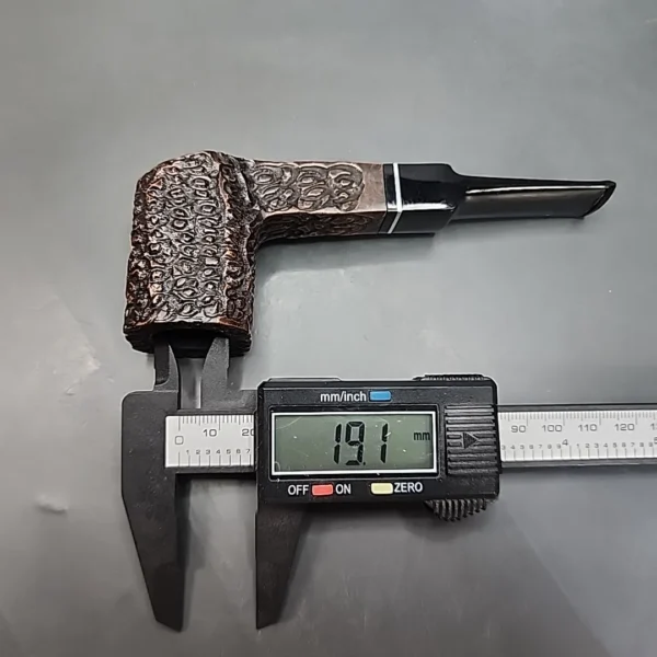 Sir Del Nobile Rusticated Panel Estate Briar Pipe, Unsmoked - Image 11