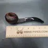 Sasieni Patent King Size Four Dot Rustic Bent Bulldog Estate Briar Pipe, English Estates - Image 11