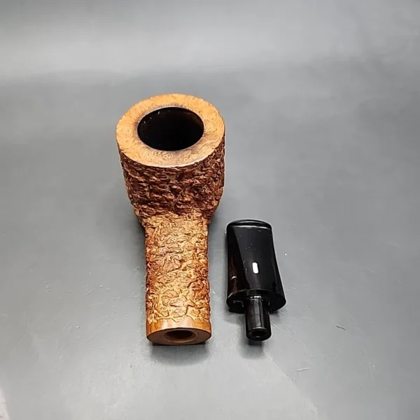 Castello Natural Vergin Rusticated Straight Pot Estate Briar Pipe [SOLD OUT] - Image 12