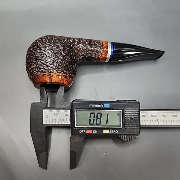 Vauen 412 McRooty Rusticated Straight Apple Estate Briar Pipe, Unsmoked, 9mm [SOLD OUT] - Image 12
