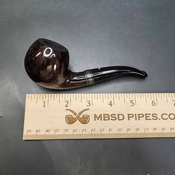 Vauen De Luxe Smooth Bent Apple Estate Briar Pipe, Unsmoked, 9mm - Image 12