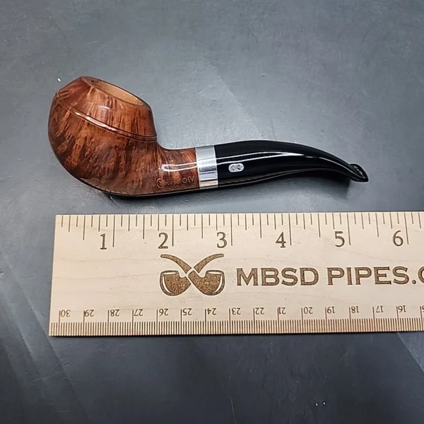 Chacom Golden Grain Smooth Bent Rhodesian Estate Briar Pipe, Unsmoked [SOLD OUT] - Image 12