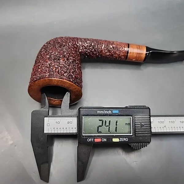 Ser Jacopo R1 Rusticated Bent Dublin Estate Briar Pipe - Image 12