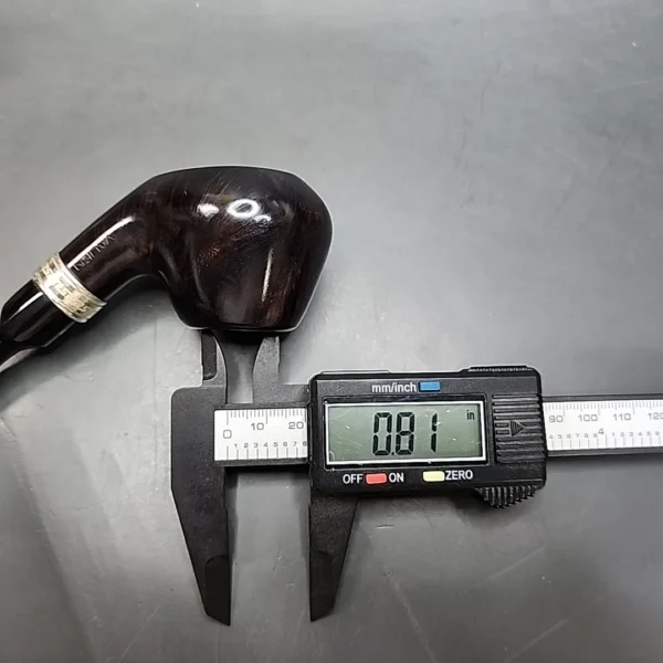 Vauen DeLuxe 039 Smooth Brandy Sitter Estate Briar Pipe, Unsmoked, 9mm [SOLD OUT] - Image 12