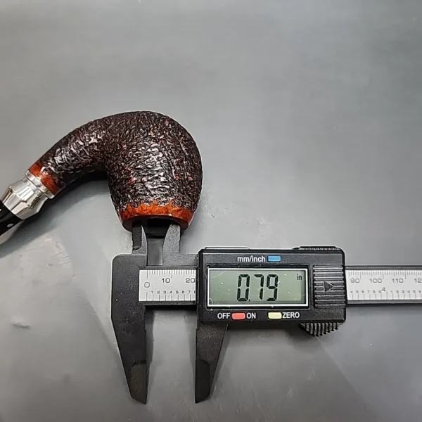 Vauen Select 373 Rusticated Bent Egg Estate Briar Pipe, Unsmoked, 9mm [SOLD OUT] - Image 12