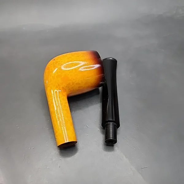 Hilson Mardi Gras Smooth Straight Meerschaum Lined Billiard Estate Pipe [SOLD OUT] - Image 12