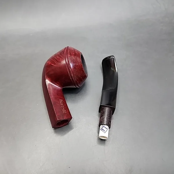 Design Berlin Rico's-02 Smooth Bent Bulldog Estate Briar Pipe, Unsmoked, 9mm - Image 12