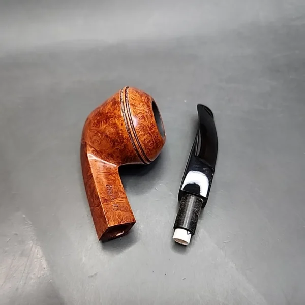 Design Berlin Rico's-02 Smooth Bent Bulldog, Estate Briar Pipe, Unsmoked, 9mm [SOLD OUT] - Image 12