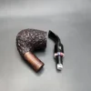 Gigi Giant Rusticated Bent Brandy Estate Briar Pipe, Unsmoked, 9mm [SOLD OUT] - Image 12