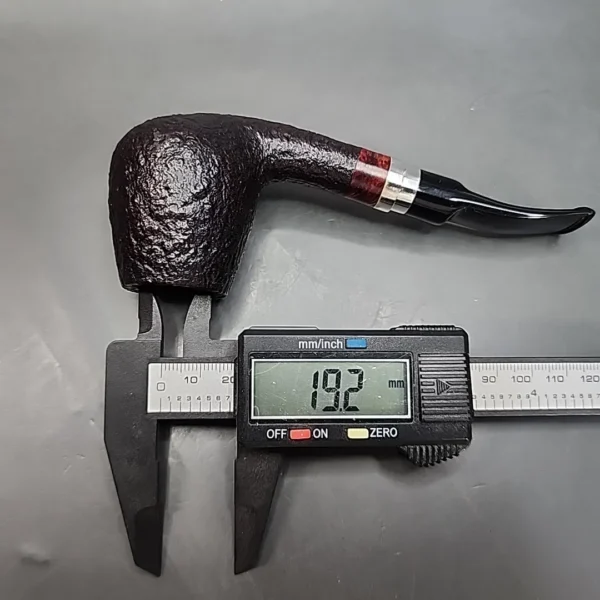 Georg Jensen Handmade Sandblasted Bent Egg Estate Briar Pipe, 9mm [SOLD OUT] - Image 12