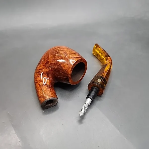 Chacom Baltik 214, Smooth Bent Estate Briar Pipe, Unsmoked [SOLD OUT] - Image 12