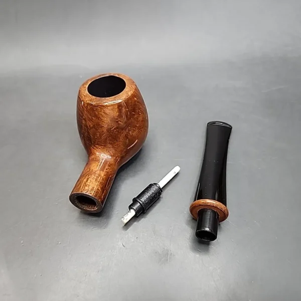 Chacom Trekking 263 Smooth Straight Apple Estate Briar Pipe Unsmoked, 9mm / Adapter - Image 13