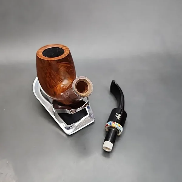 Gigi Giant 712 Smooth Bent Billiard Estate Briar Pipe, Unsmoked, 9mm [SOLD OUT] - Image 13