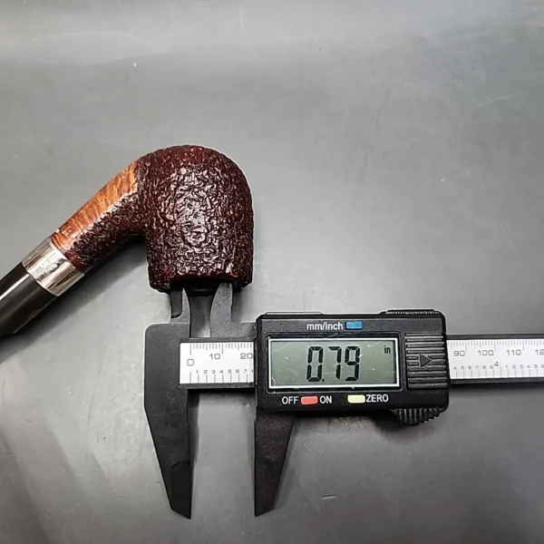 James Upshall Handmade 5 Rusticated Bent Billiard Estate Briar, Pipe Unsmoked [SOLD OUT] - Image 13