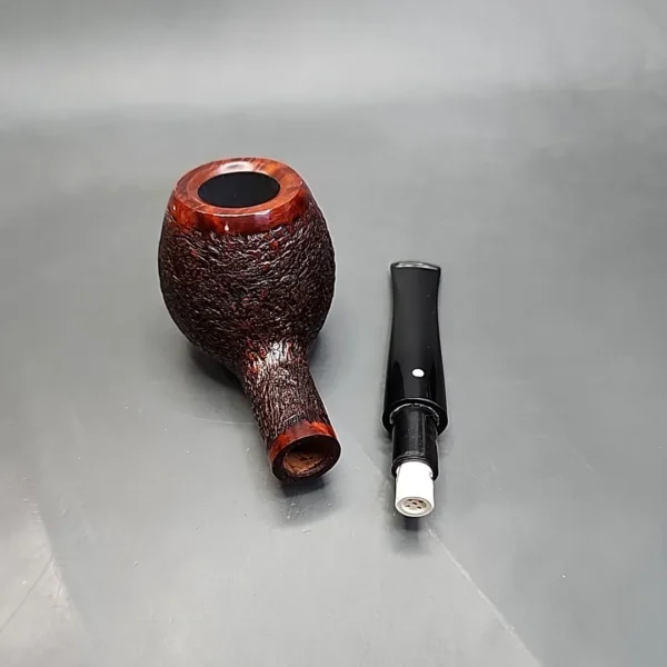 Vauen Konsul 481 Rusticated Straight Apple Estate Briar Pipe, Unsmoked, 9mm - Image 13