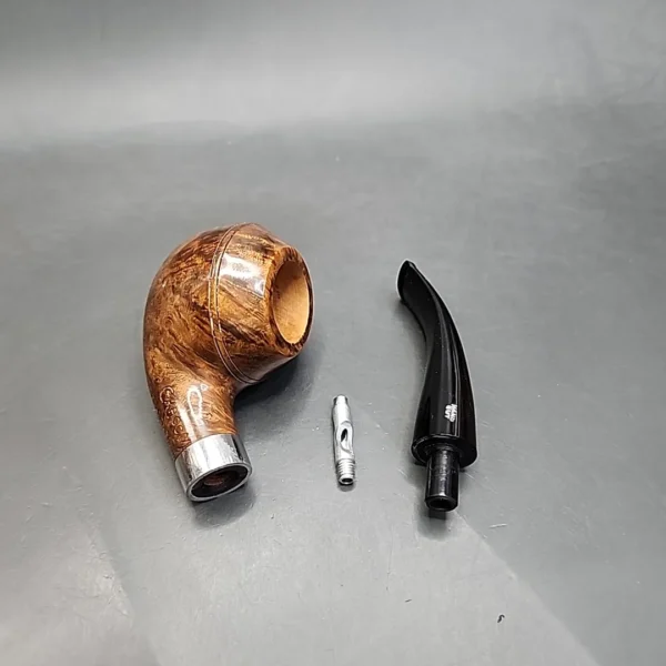 Chacom Golden Grain Smooth Bent Rhodesian Estate Briar Pipe, Unsmoked [SOLD OUT] - Image 13