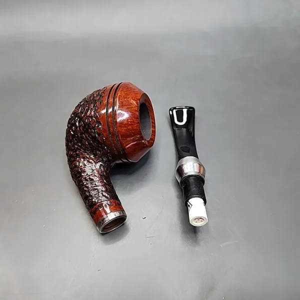 Vauen Select 302 Rusticated Bent Rhodesian Estate Briar Pipe, Unsmoked 9mm [SOLD OUT] - Image 13