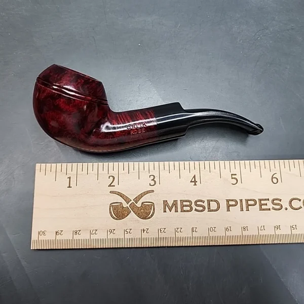 Orlik Rose 74965 Smooth Bent Rhodesian Estate Briar Pipe, Unsmoked [SOLD OUT] - Image 13