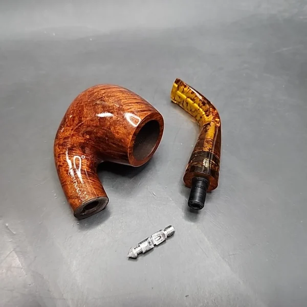 Chacom Baltik 214, Smooth Bent Estate Briar Pipe, Unsmoked [SOLD OUT] - Image 13