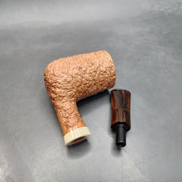 La Biota Rusticated Stack Nosewarmer Handmade Briar Pipe, New [SOLD OUT] - Image 13
