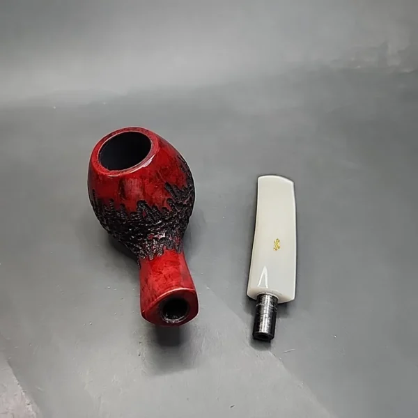 Nording 2000 Hunter Wild Boar Pipe Bent Brandy Estate Briar Pipe, Unsmoked [SOLD OUT] - Image 13