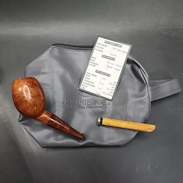 Bennie Joe All Briar Anse Nosewarmer Handmade Briar Pipe, New [SOLD OUT] - Image 13