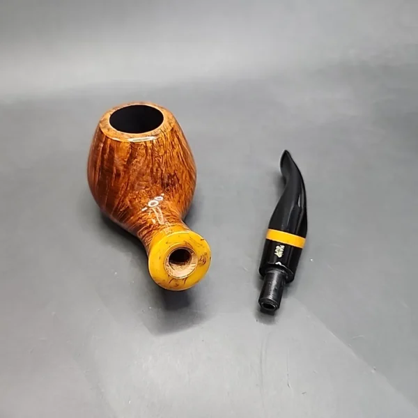 Chacom Richmond 410 Smooth Bent Apple Estate Briar Pipe, Unsmoked [SOLD OUT] - Image 13