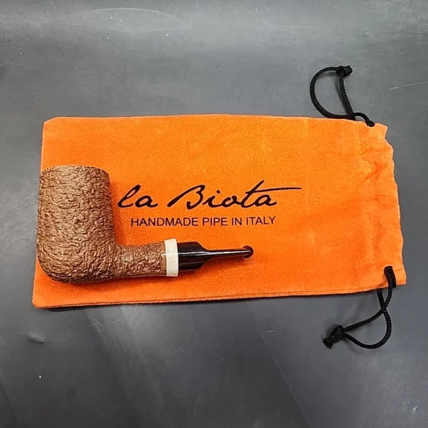 La Biota Rusticated Stack Nosewarmer Handmade Briar Pipe, New [SOLD OUT] - Image 14
