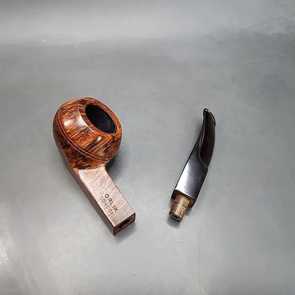 Orlik London 56071 Smooth Bent Bulldog Estate Briar Pipe, Unsmoked [SOLD OUT] - Image 14